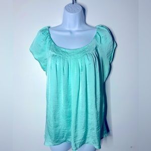 Ruffled Cap Sleeve Blouse